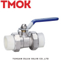 Brass nickle plated square PPR active joint ball valve